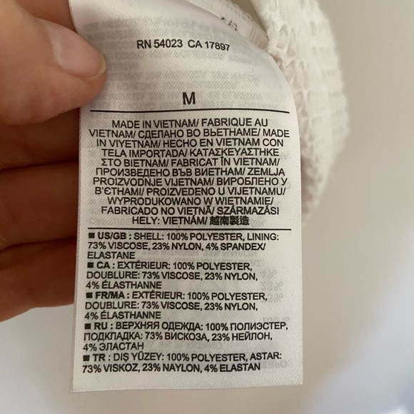 Banana Republic white mesh blouse - Picture 5 of 6